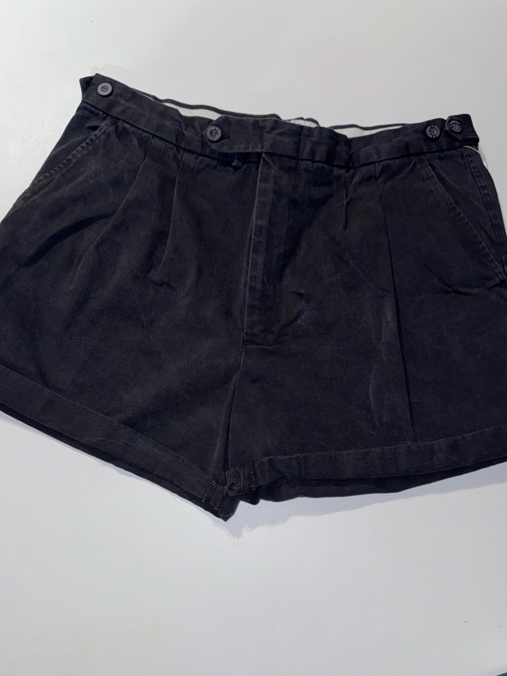 Vintage Givenchy Activewear Black Pleated‎ Shorts with Branded Tag